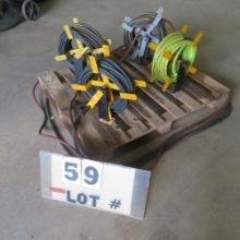 Lot of (4) Air Hose Reels (Manual Crank)