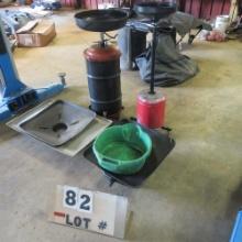 (2) Oil Receptacles & Misc.