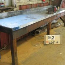 12'x32"x35" Tall Workbench w/6" Vise