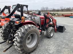 case IH L340A tractor w/ loader showing 154 hrs sn# G38RF000229  ( clean tractor )