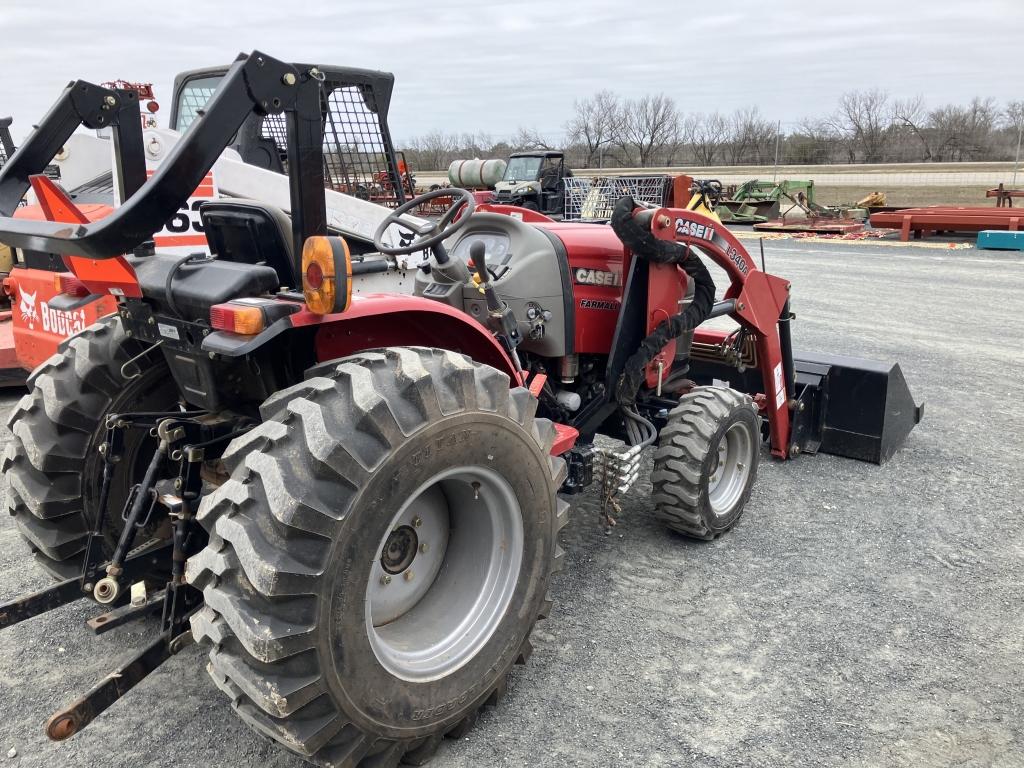 case IH L340A tractor w/ loader showing 154 hrs sn# G38RF000229  ( clean tractor )