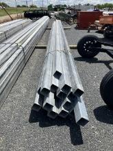 4X4 SQ TUBE GALV  17PC X APP 34 FT