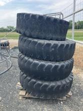 LOAD MASTER 15.5X25-13 12PLY TIRES & WHEELS OFF SKY TRACK