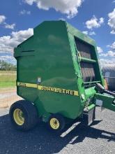 JD 566 ROUND BAILER W/ MONITOR 8,096 BALES SUPER CLEAN