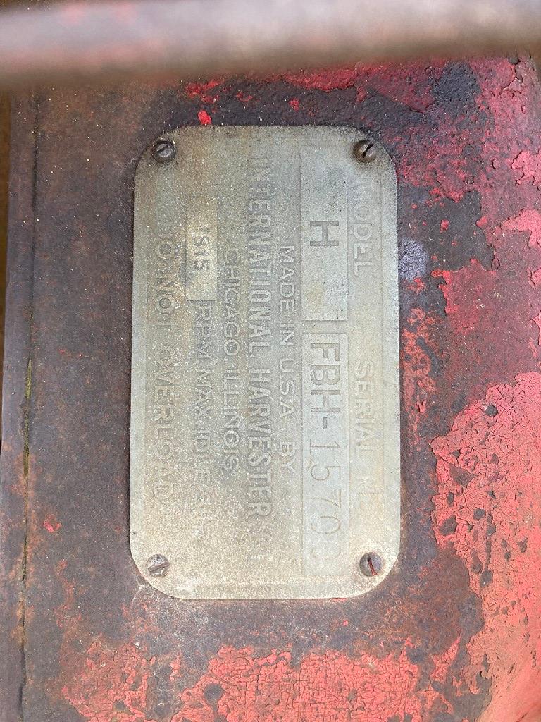Farmall H Tractor Wide Front