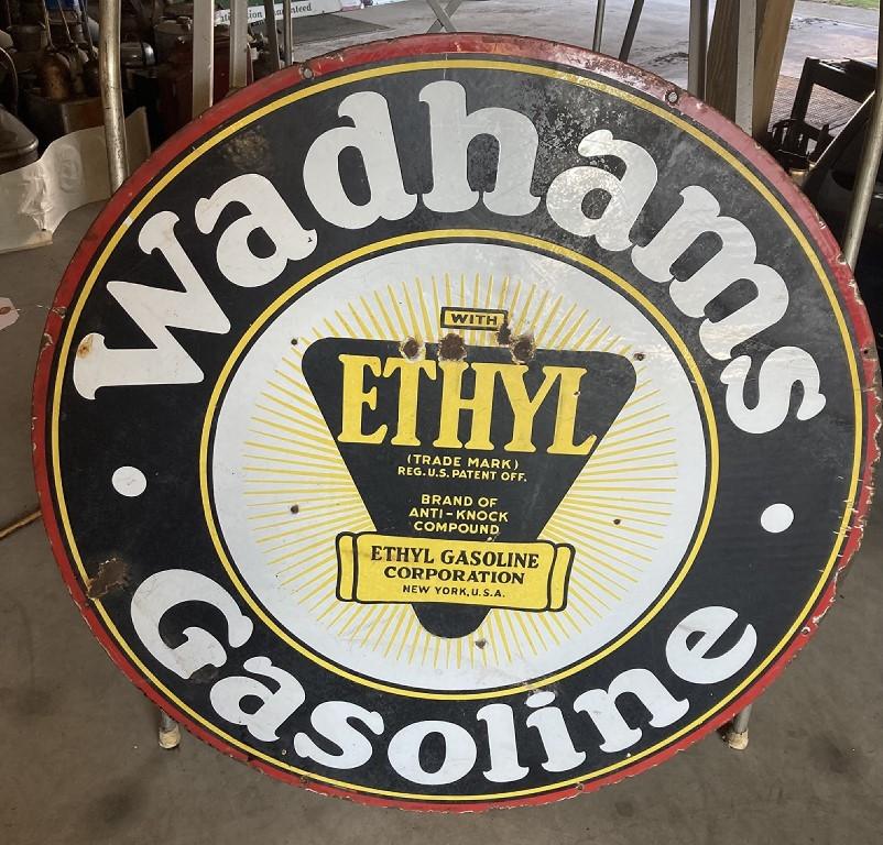 Wadhams Ethyl Gasoline (double Sided)