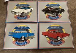 Set Of (4) Snap On Signs