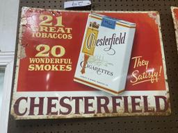 Chesterfield Cigarettes Sign