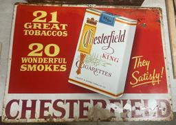 Chesterfield King Cigarettes Sign