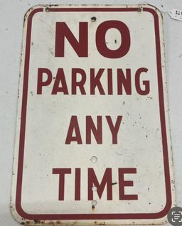 No Parking Any Time Sign (Double Sided)