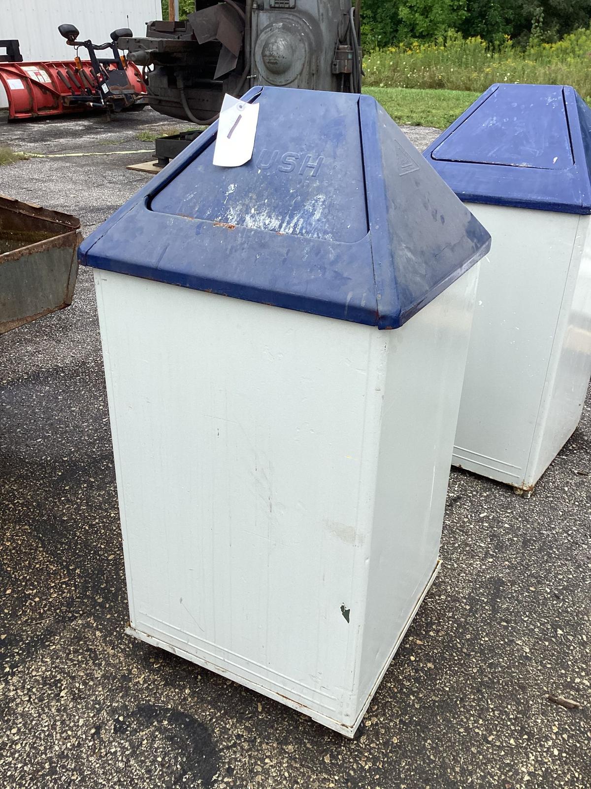 Metal Trash Can