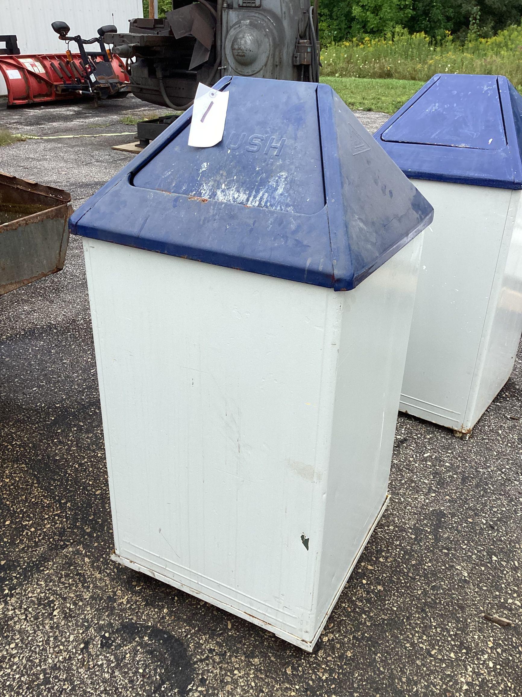 Metal Trash Can
