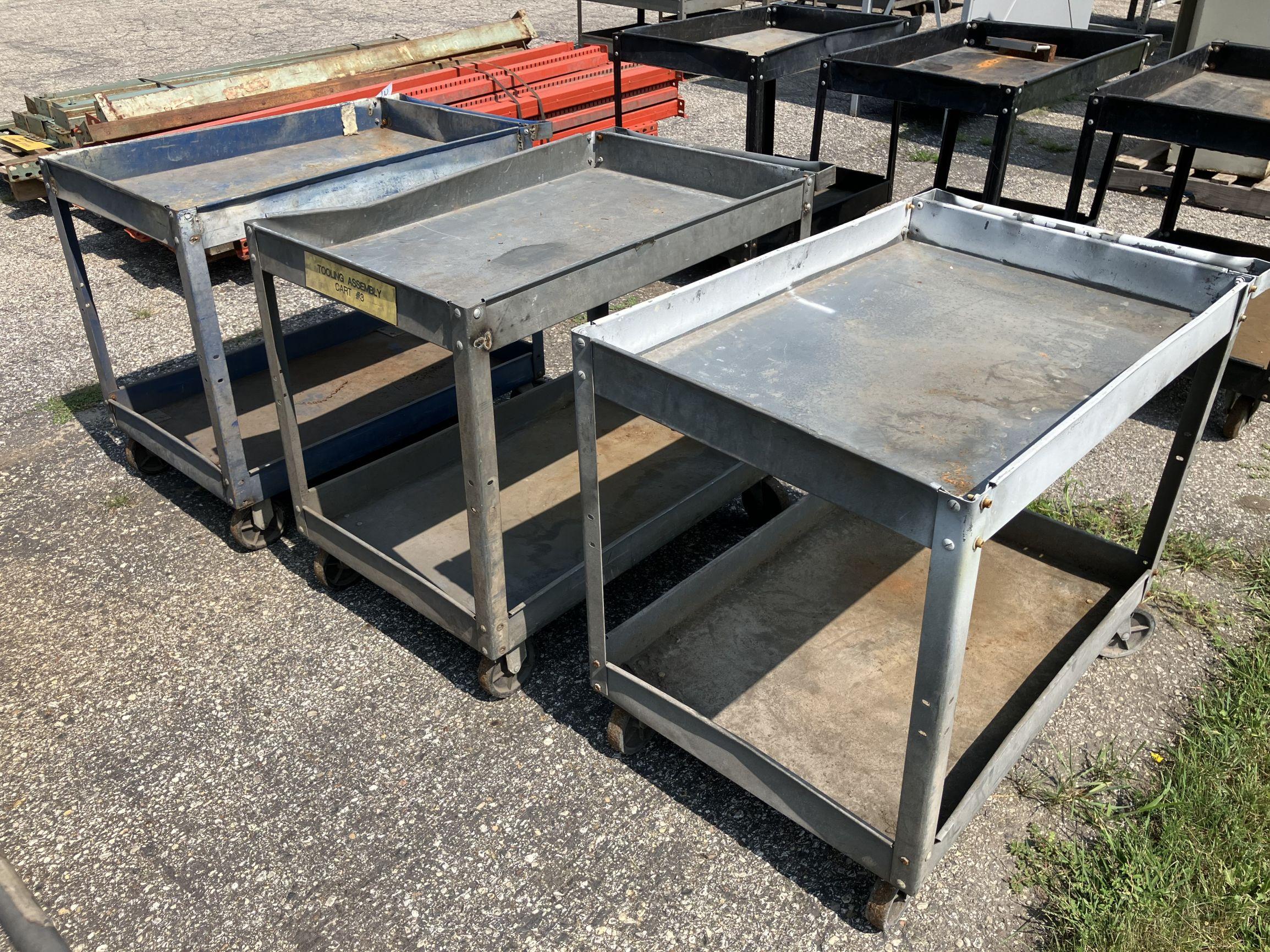 (3) Roll Around Shop Carts