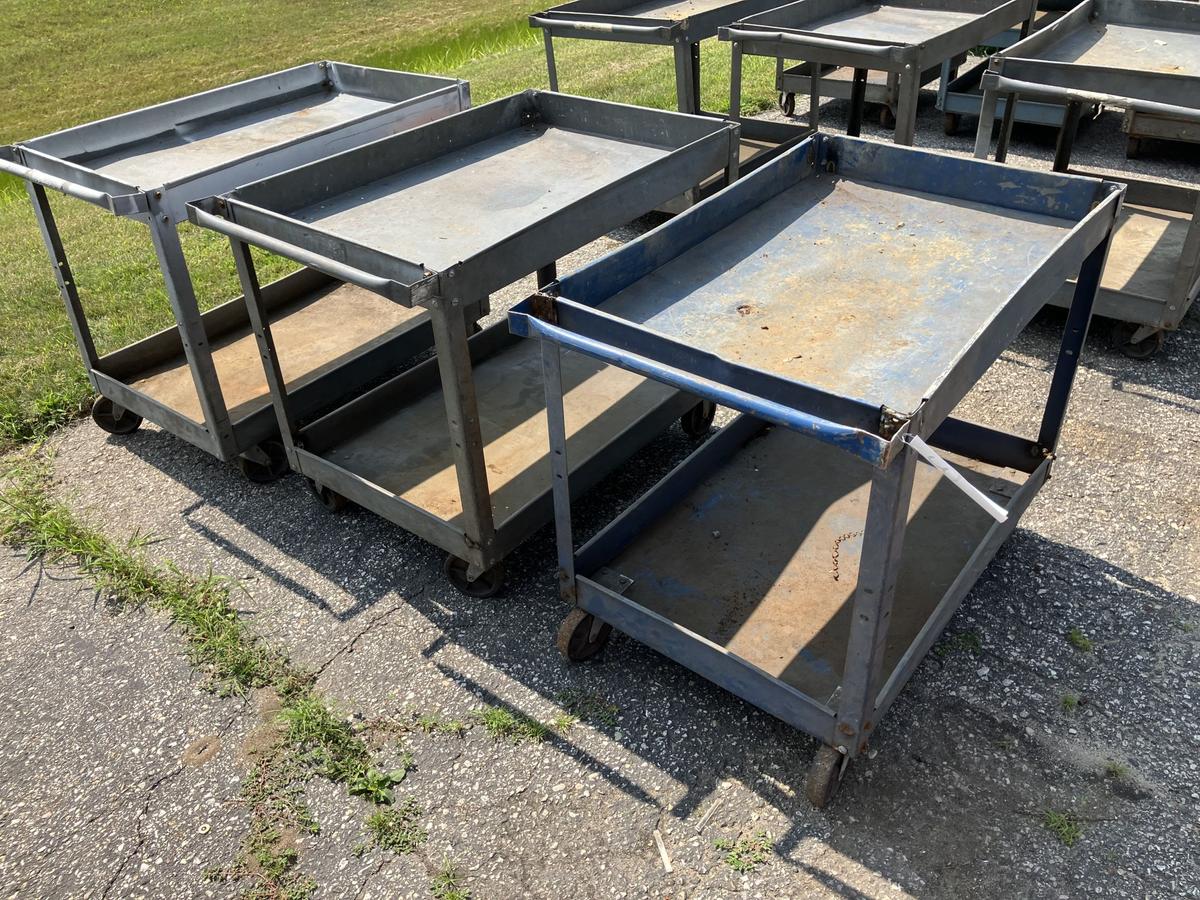 (3) Roll Around Shop Carts