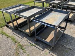 (3) Roll Around Shop Carts