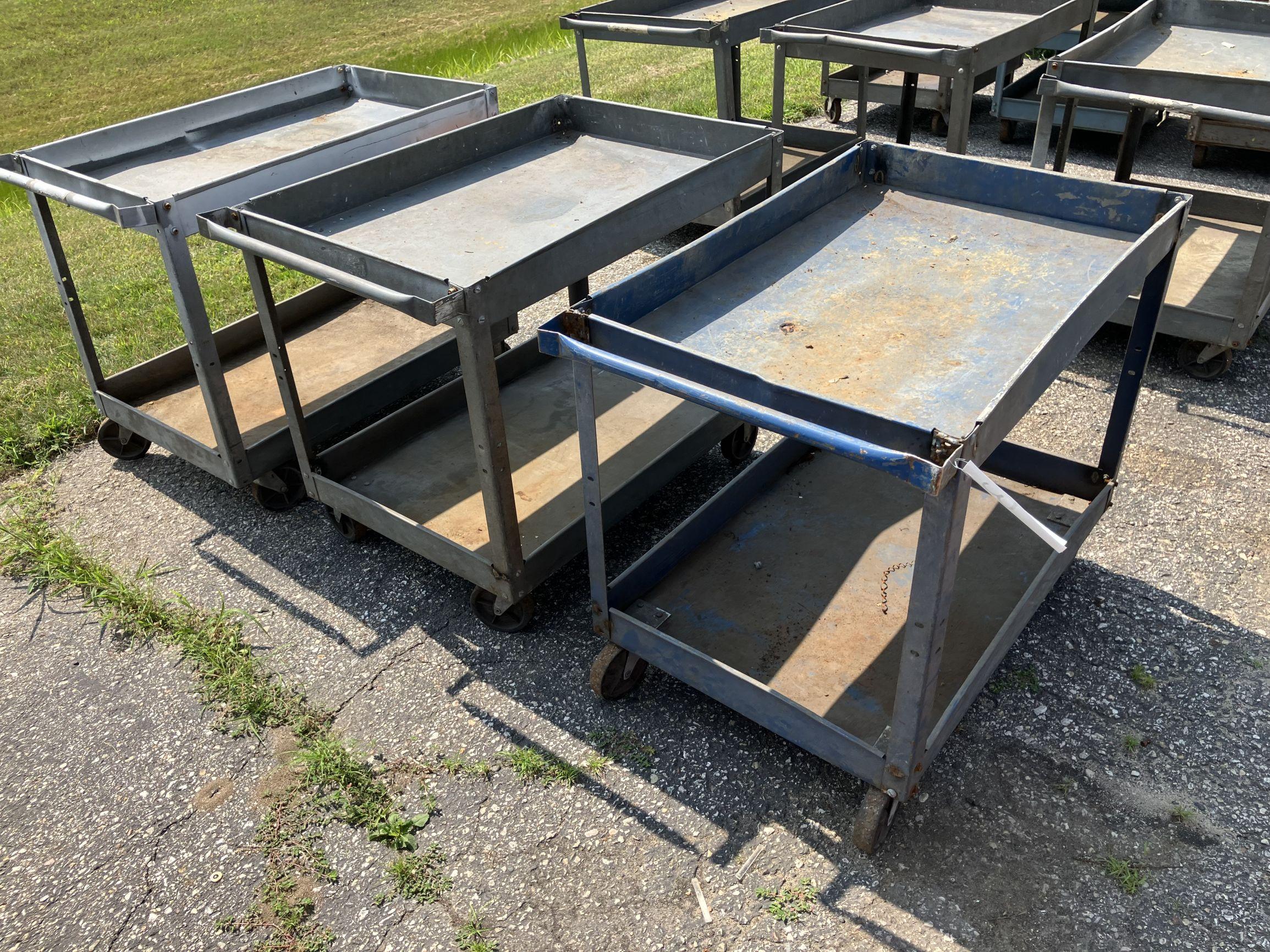 (3) Roll Around Shop Carts