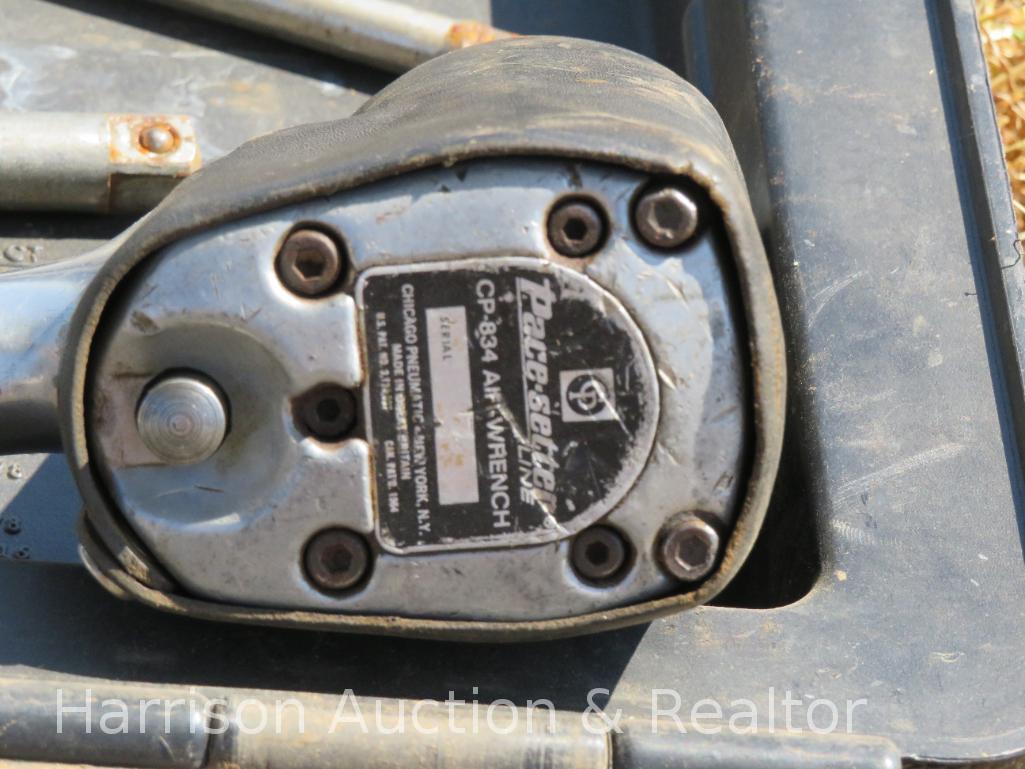 Craftsman Sockets in case with Pace Setter Line CP 834 Air Wrench