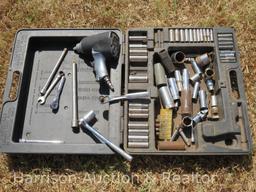 Craftsman Sockets in case with Pace Setter Line CP 834 Air Wrench