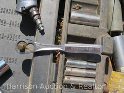 Craftsman Sockets in case with Pace Setter Line CP 834 Air Wrench