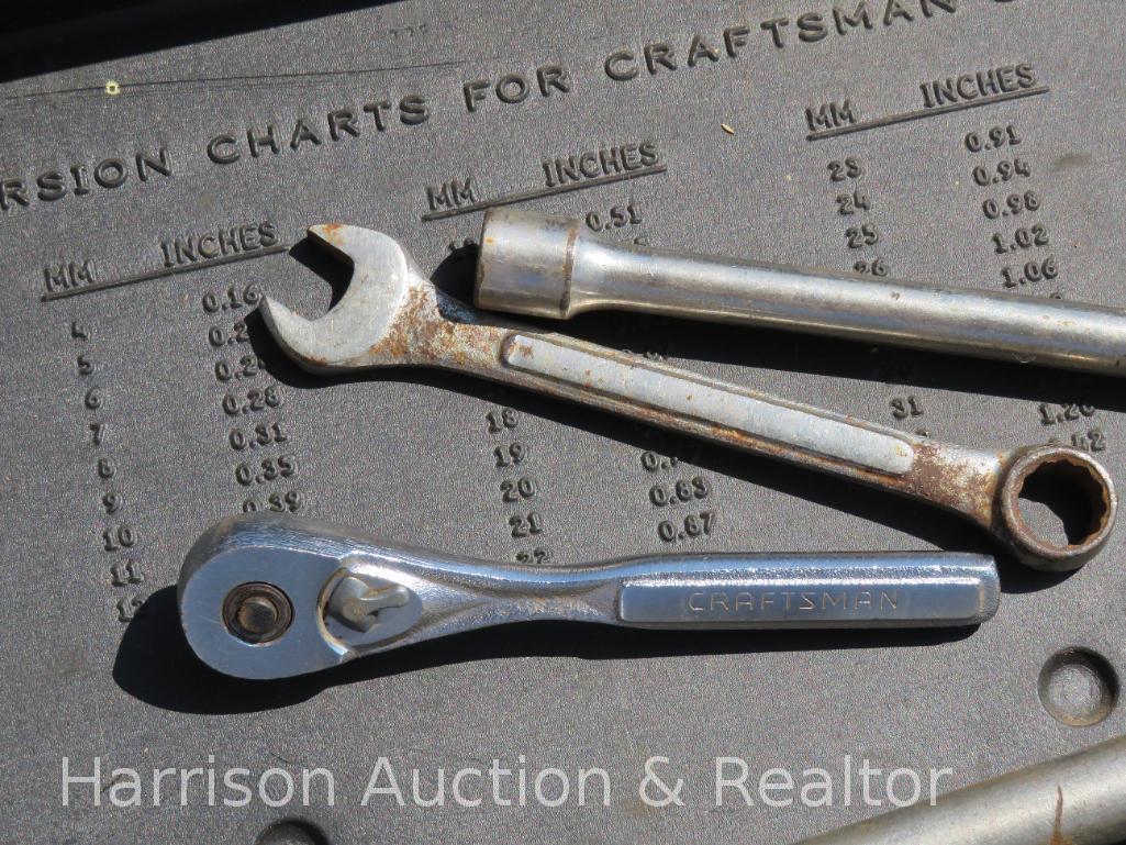 Craftsman Sockets in case with Pace Setter Line CP 834 Air Wrench