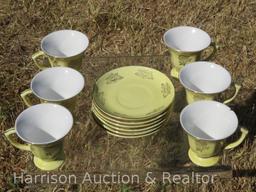 SET OF 6 TEA CUP AND SAUCER