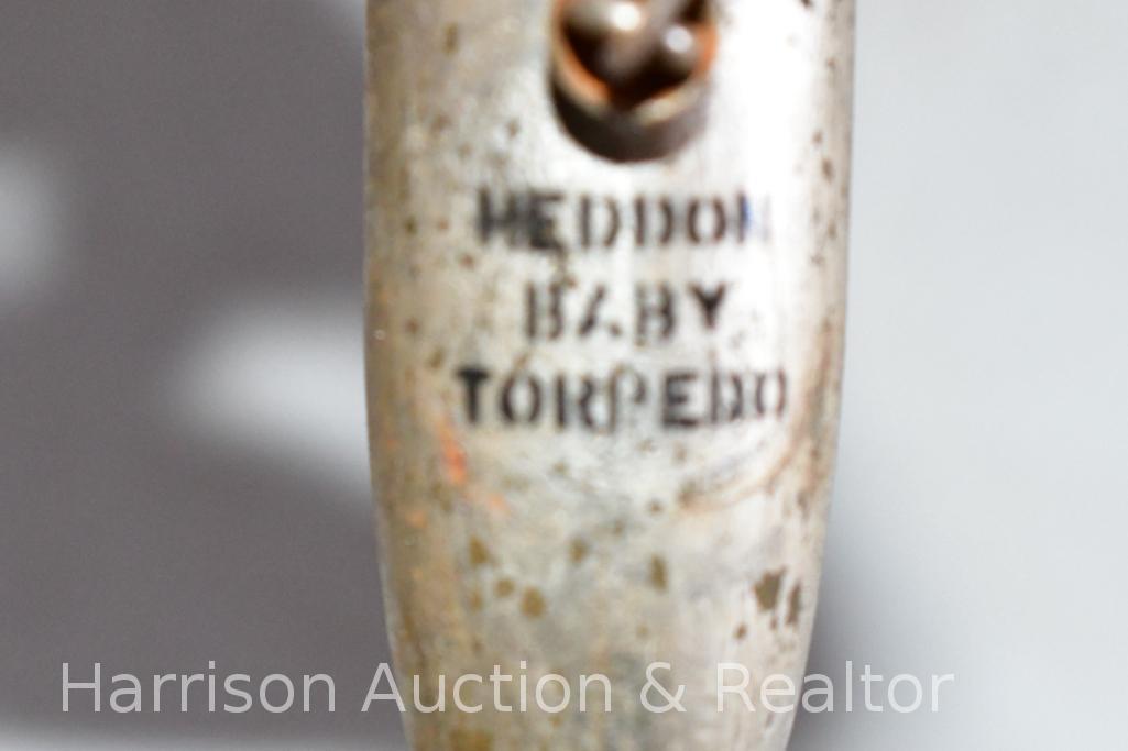 2 Vintage 3 in Heddon Baby Torpedo