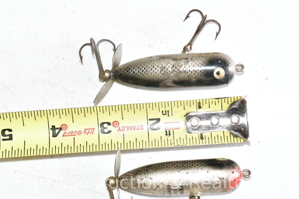 2 Vintage 3 in Heddon Baby Torpedo