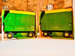 Set of 2 John Deere Big Farm Forage Wagon