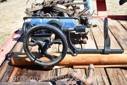 antique Vintage Primitive Champion Blower and Forge Cast Iron Drill Press