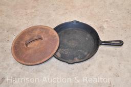 11 inch no 6 cast-iron skillet with lid