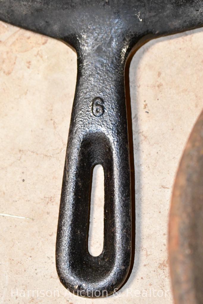 11 inch no 6 cast-iron skillet with lid