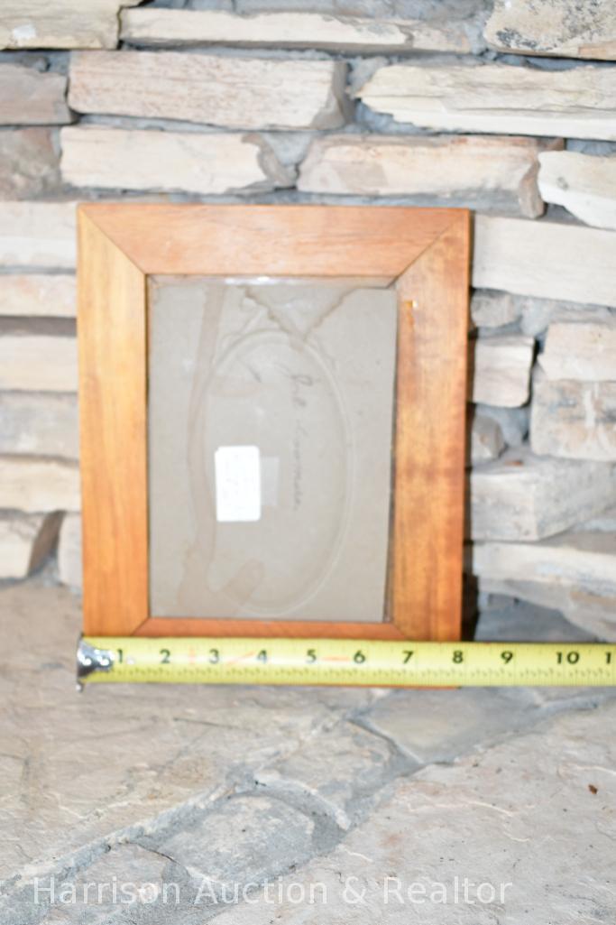 Authentic Kiowa Native American Little Boy Portrait in frame