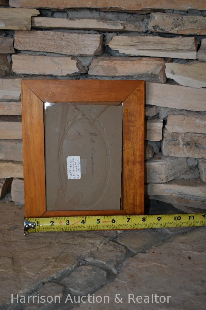 Authentic Kiowa Native American Little Boy Portrait in frame