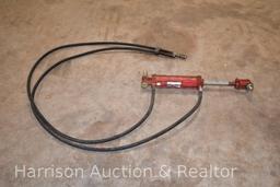 Cross 2 x 10 1 inch shaft hydraulic cylinder with hoses