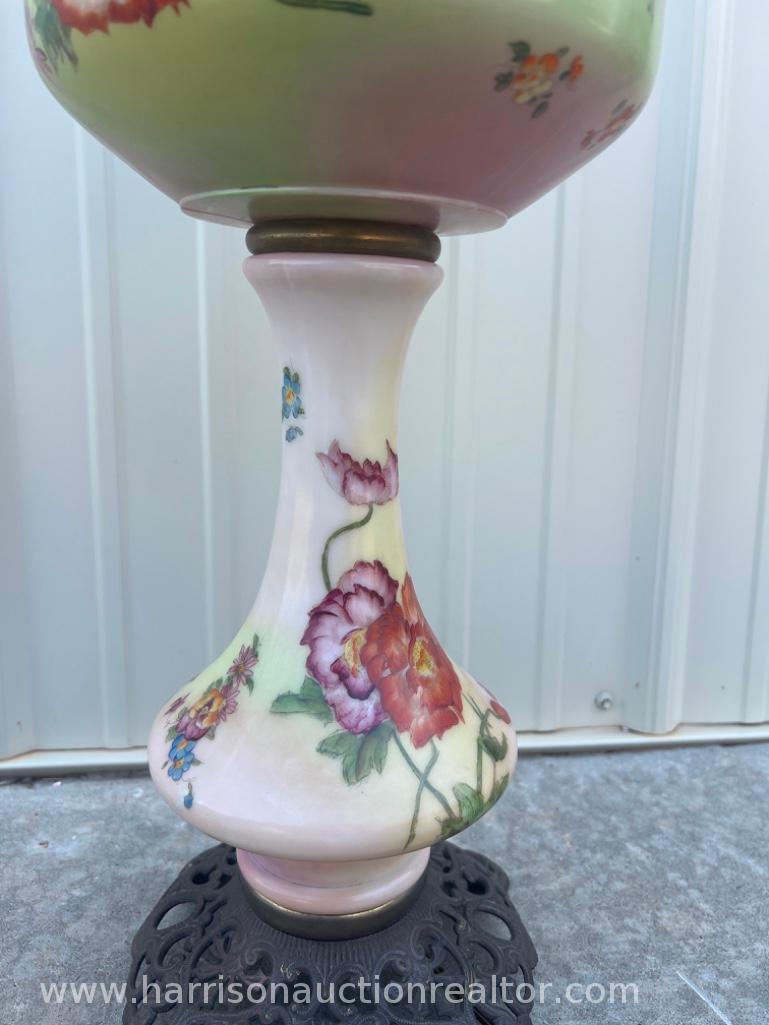Vintage Gone With the Wind Hurricane Parlor Lamp