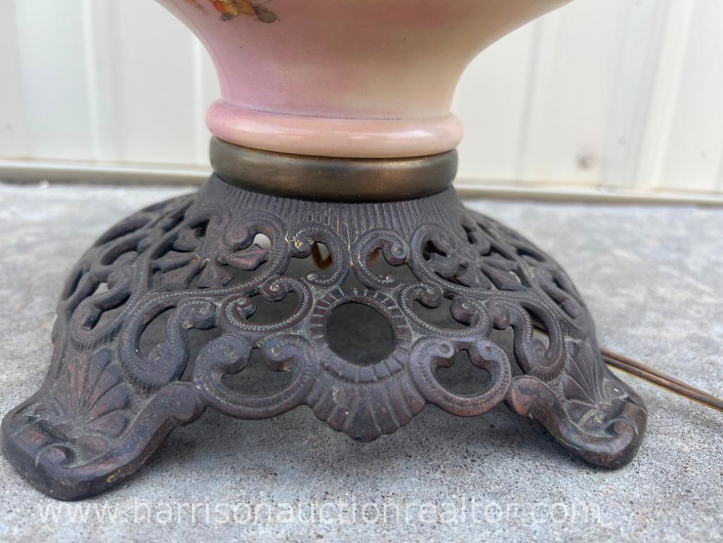 Vintage Gone With the Wind Hurricane Parlor Lamp