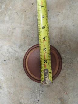 GLASS CLOCHE WITH WOOD BASE