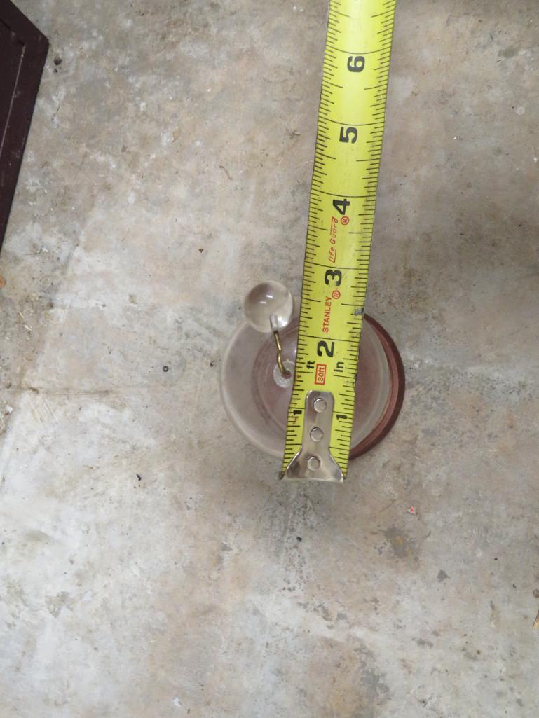 GLASS CLOCHE WITH WOOD BASE
