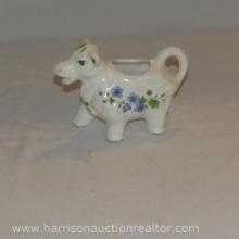 Ceramic Cow Creamer with Floral Design