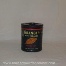 Granger Pipe Tobacco Tin with Rough Cut Design