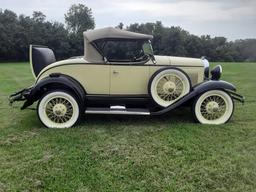 1929 Whippet 96A Roadster. Older restoration that looks great. Runs and dri