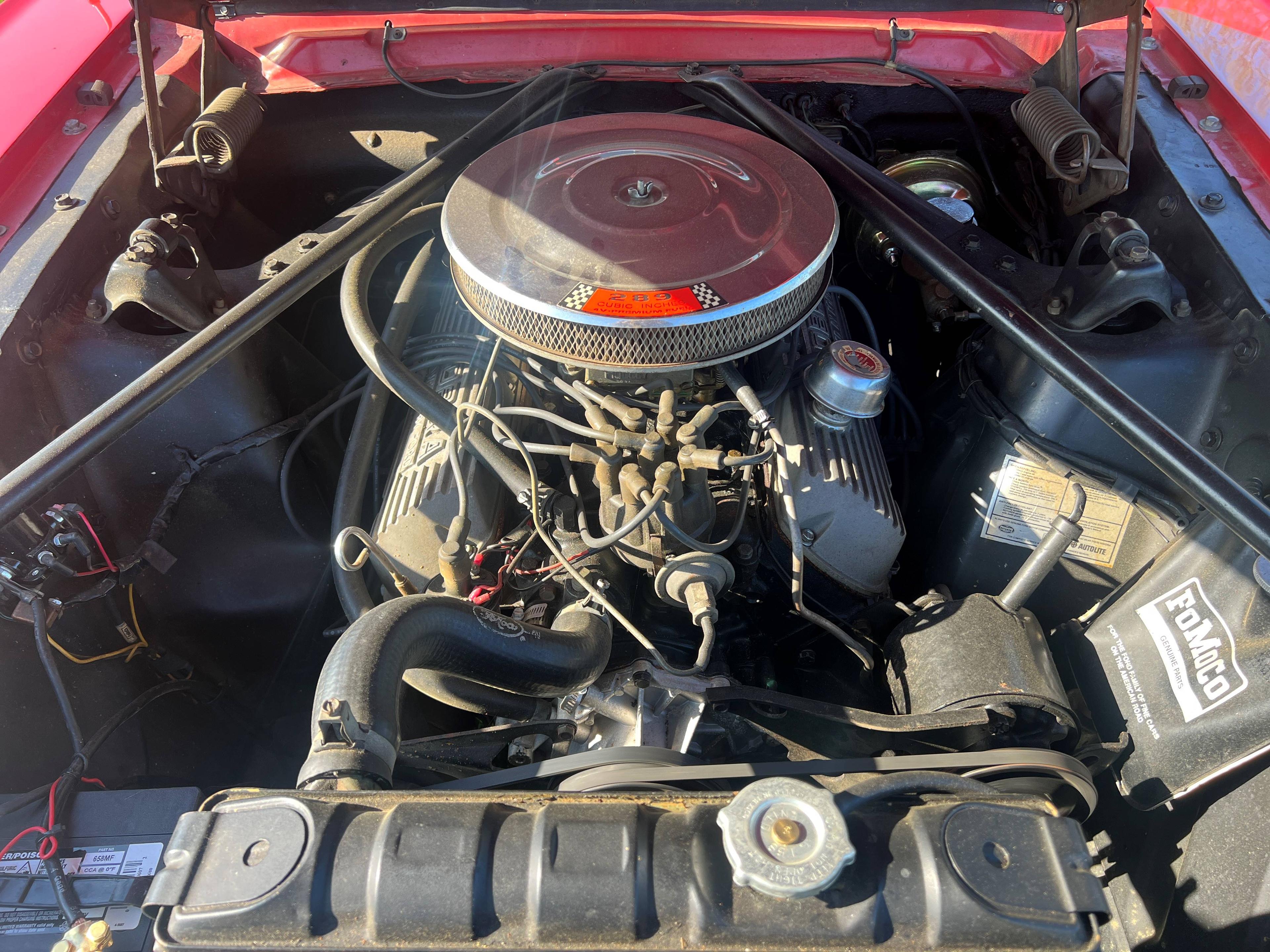 1965 Ford Mustang Convertible.â€œCâ€� code 289CI Engine.Automatic transmiss