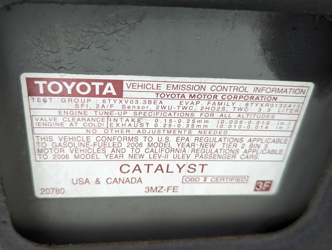 2006 Toyota Camry Solara SLE Convertible. 1 Owner Unit. Spent all of its li