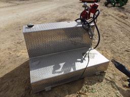 Diamond Plate Fuel Tank with pump