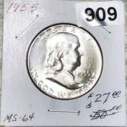 1955 Franklin Half Dollar CHOICE BU