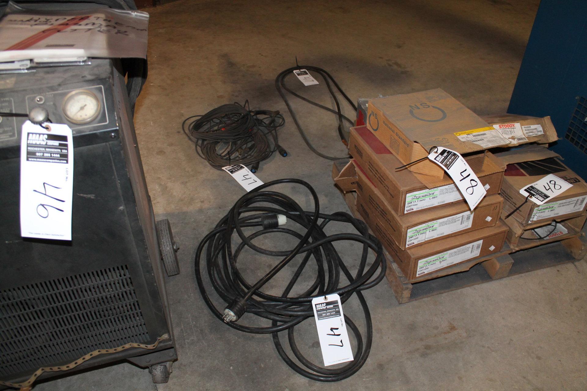 CCI LOT 4 (approx.) POWER SUPPLY CORD / WELDING CABLES