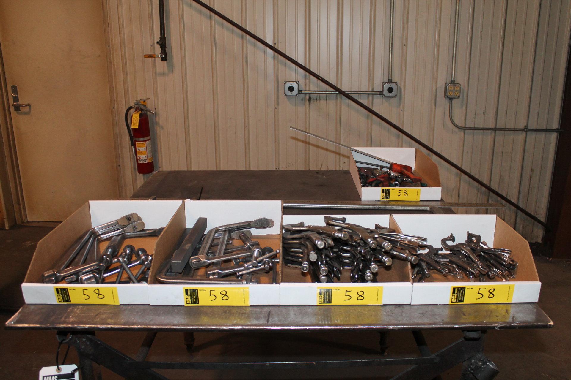 LOT 5 BOXES WELDING CLAMPS AND TOOLS