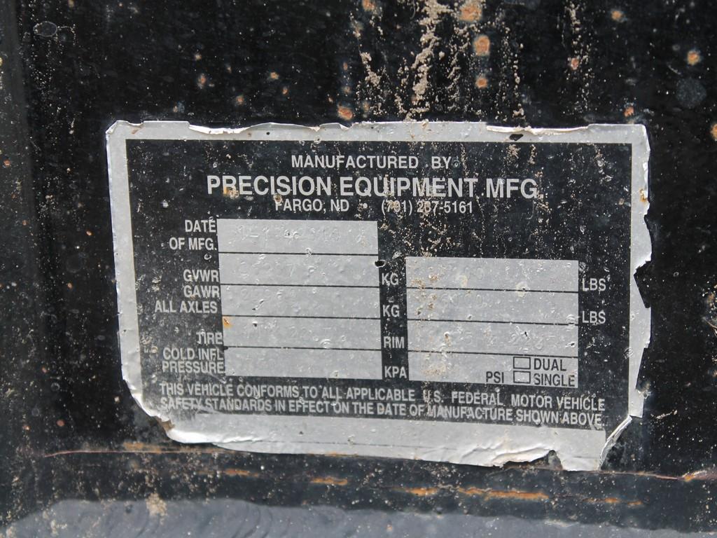 PRECISION EQUIPMENT MFG. 2010- 3 AXLE HOPPER BOTTOM STEEL GRAIN TRAILER- 48'