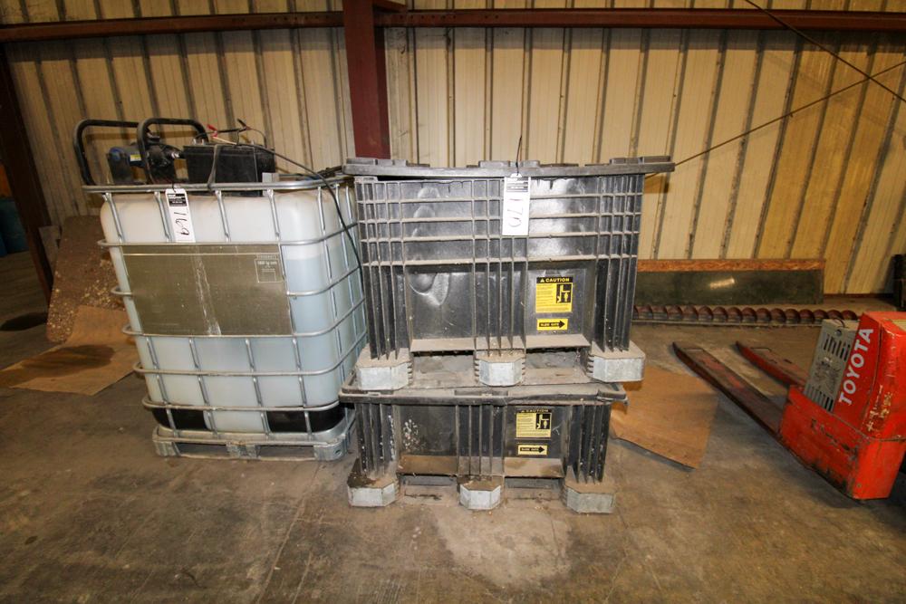LOT 2-BOTTOM HALVES OF PLASTIC TOTES