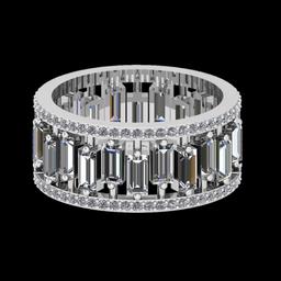 3.91 Ctw SI2/I1 Diamond 14K White Gold Entity Band Ring